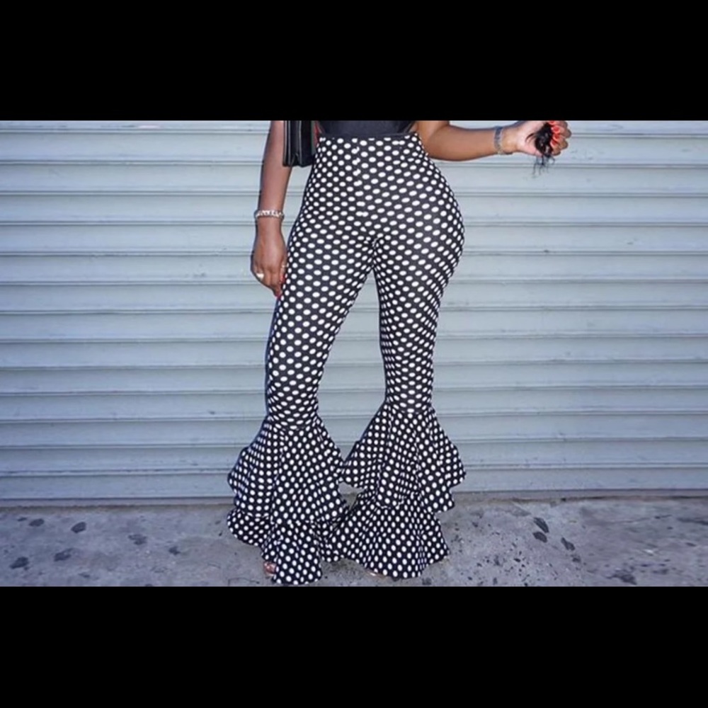 Polka dot flares